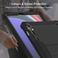 Калъф-Techsuit - Rugged TabShell + Screen Protector - Samsung Galaxy Tab S9 Plus - Rose Gold