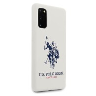 U.S. Polo Assn. Silicone Case силиконов кейс за Samsung Galaxy S20, Бял