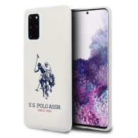 U.S. Polo Assn. Silicone Case силиконов кейс за Samsung Galaxy S20+ Plus, Бял