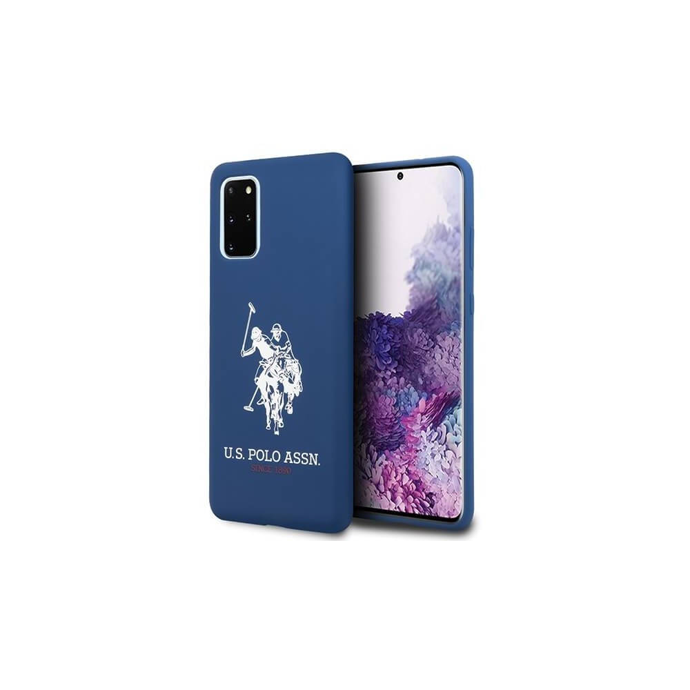 U.S. Polo Assn. Silicone Case силиконов кейс за Samsung Galaxy S20+ Plus, Син