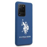 U.S. Polo Assn. Silicone Case силиконов кейс за Samsung Galaxy S20 Ultra, Син