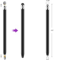 Писалка Tech-Protect Stylus Pen, USP100 4-TIP TOUCH STYLUS PEN за таблет и телефон, Black