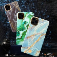 Калъф Kingxbar Marble Series за iPhone 11, White-Blue