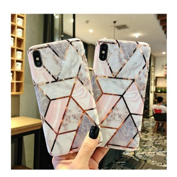 Калъф TECH-PROTECT Marble за Samsung Galaxy S21 FE, Pink