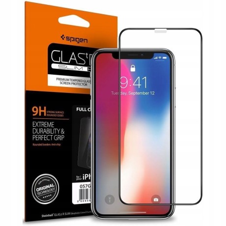 Стъклен протектор SPIGEN GLASS FC за IPHONE 11, Черен