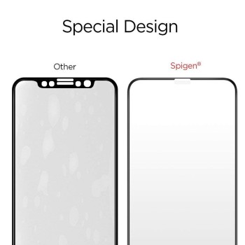 Стъклен протектор SPIGEN GLASS FC за IPHONE 11 PRO MAX, Черен