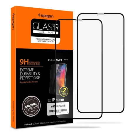 Стъклен протектор SPIGEN GLASS FC 2-PACK за IPHONE 11 PRO BLACK