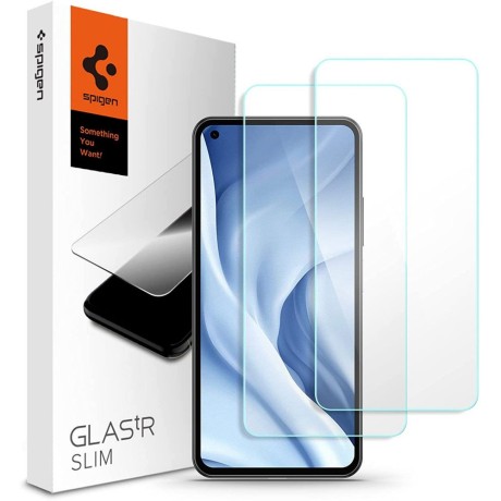 Стъклен протектор SPIGEN GLAS.TR SLIM 2-PACK за XIAOMI MI 11 LITE / 11 LITE NE / 5G