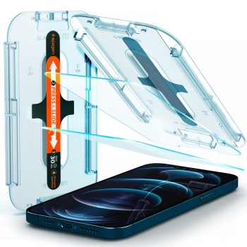 Стъклен протектор SPIGEN GLAS.TR ”EZ FIT” 2-PACK за IPHONE 12 PRO MAX