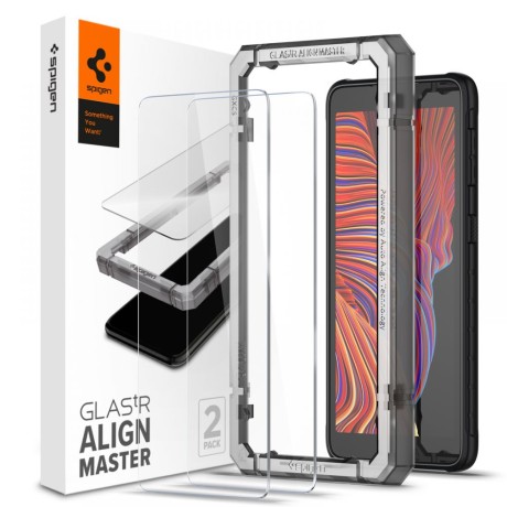 Стъклен протектор SPIGEN ALM GLAS.TR SLIM 2-PACK за SAMSUNG GALAXY XCOVER 5