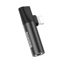 Адаптер Baseus L43 Audio Converter Lightning port to headphones jack 3.5mm,Черен