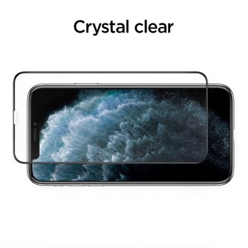 Стъклен протектор SPIGEN ALM GLASS FC за IPHONE 11 PRO, Черен