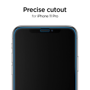 Стъклен протектор SPIGEN ALM GLASS FC за IPHONE 11 PRO, Черен