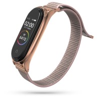 Каишка TECH-PROTECT NYLON за Xiaomi Mi Smart Band 5, Rose Gold