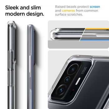 Калъф SPIGEN ULTRA HYBRID за XIAOMI 11T 5G / 11T PRO 5G, Прозрачен