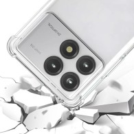 Калъф Shockproof Clear Silicone - Xiaomi Poco F6 Pro - Clear