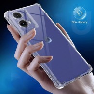 Калъф Shockproof Clear Silicone - Motorola Moto G85 - Clear