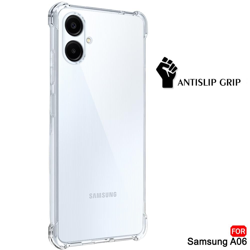 Калъф Shockproof Clear Silicone - Samsung Galaxy A06 - Clear