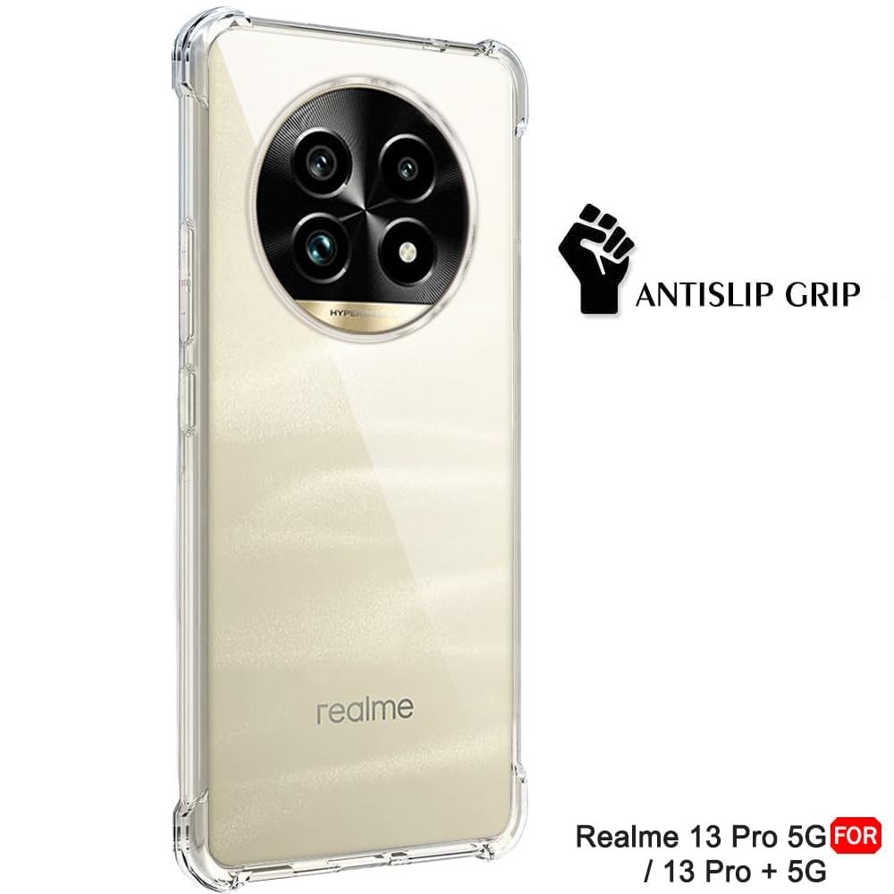Калъф Shockproof Clear Silicone - Realme 13 Pro / 13 Pro+ - Clear