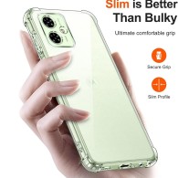 Калъф Shockproof Clear Silicone - Motorola Moto G55 - Clear