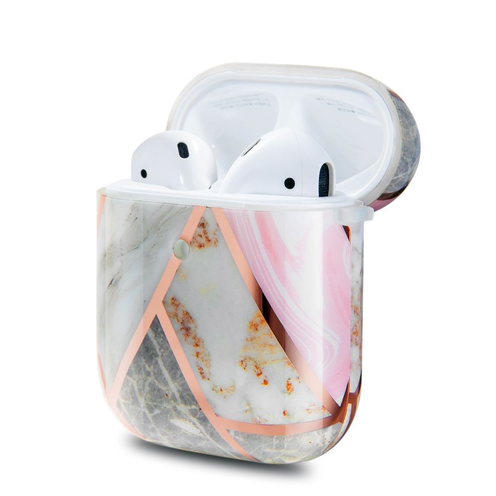 Калъф TECH-PROTECT MARBLE за Apple Airpods, Розов