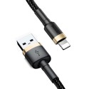 Кабел Baseus Cafule Cable Lightning 2А 3М, Златен