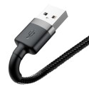 Кабел Baseus Cafule Cable Lightning 2А 3М, Сив