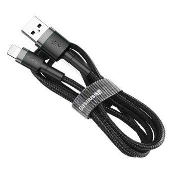 Кабел Baseus Cafule Cable Lightning 2А 3М, Сив