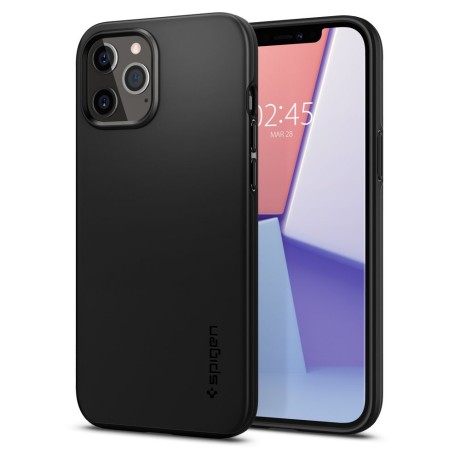 Калъф SPIGEN THIN FIT за IPHONE 12/12 PRO, Черен