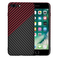 Калъф Techsuit - Carbonite FiberShell - iPhone 7 Plus / iPhone 8 Plus - Red Vortex