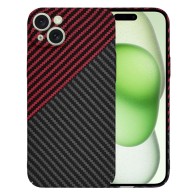 Калъф Techsuit - Carbonite FiberShell - iPhone 15 Plus - Red Vortex