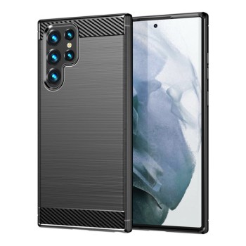 Калъф fixGuard FlexCarbon за Samsung Galaxy S22 Ultra, Black