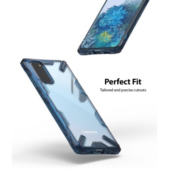 Удароустойчив хибриден кейс Ringke Fusion X за Samsung Galaxy S20, Space Blue