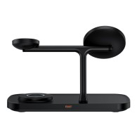 Зарядно Tech-protect QI15W-A45, 3in1 Magnetic Magsafe Wireless Charger, Black