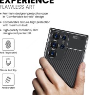 Калъф Techsuit - CarbonFiber - Samsung Galaxy S25 Ultra - Black