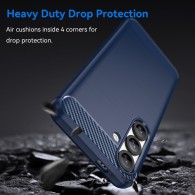 Калъф Techsuit - Carbon Silicone - Samsung Galaxy S25 - Blue