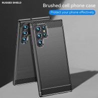 Калъф Techsuit - Carbon Silicone - Samsung Galaxy S25 Ultra - Black