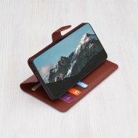 Калъф Techsuit - Leather Folio - Samsung Galaxy S25 - Brown