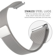 Каишка TECH-PROTECT MILANESEBAND за Samsung Galaxy Gear S3, Сив