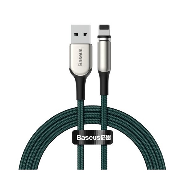 Кабел Baseus Zinc magnetic USB cable - Lightning 1.5A 2m, Зелен