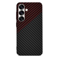 Калъф Techsuit - Carbonite FiberShell - Samsung Galaxy S25 - Red Vortex