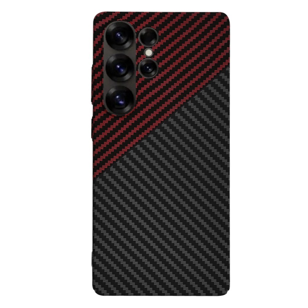 Калъф Techsuit - Carbonite FiberShell - Samsung Galaxy S25 Ultra - Red Vortex