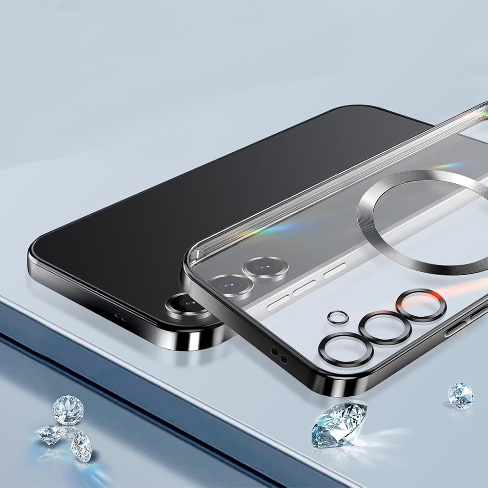 Калъф Techsuit - Luxury Crystal MagSafe - Samsung Galaxy S25 - Pink