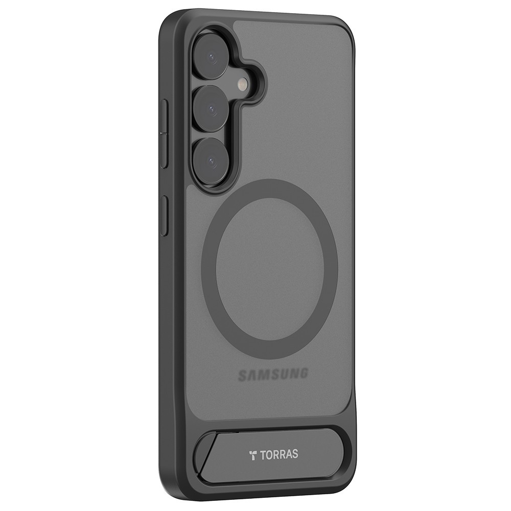 Калъф Torras - Pstand - Samsung Galaxy S25 - Black