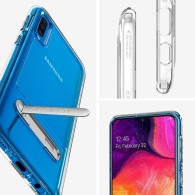 Spigen Slim Armor Essential "S" хибриден кейс с най-висока степен на защита за Samsung Galaxy A50/A30s, Crystal Clear
