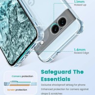 Калъф Techsuit - Shockproof Clear Silicone - Google Pixel 9 Pro - Clear