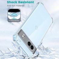 Калъф Techsuit - Shockproof Clear Silicone - Google Pixel 9 Pro - Clear