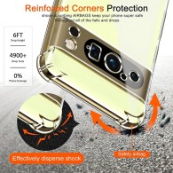 Калъф Techsuit - Shockproof Clear Silicone - Google Pixel 9 Pro XL - Clear