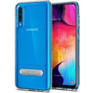 Spigen Slim Armor Essential "S" хибриден кейс с най-висока степен на защита за Samsung Galaxy A50/A30s, Crystal Clear