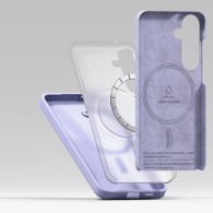 Калъф Ringke Silicone Magnetic Magsafe - Samsung Galaxy S25, Lavender